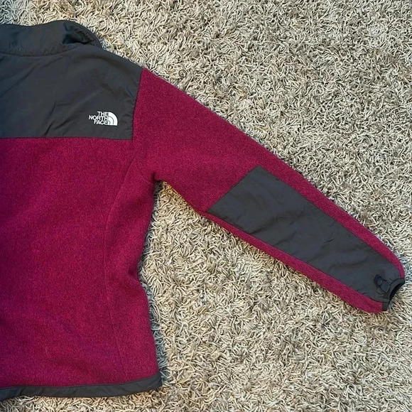 The North Face Denali Glacier fleece fuchsia gray full zip jacket Medium - Picture 7 of 8